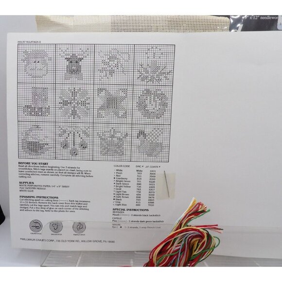 Perforated Paper Gift Tag Kit-Yule Tags II Book 85 HS137 - Picture 2 of 3